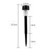 4 Pieces LED Solar Outdoor & Garden Led pathway Lights, Black Finish 1.2V 0.2 W