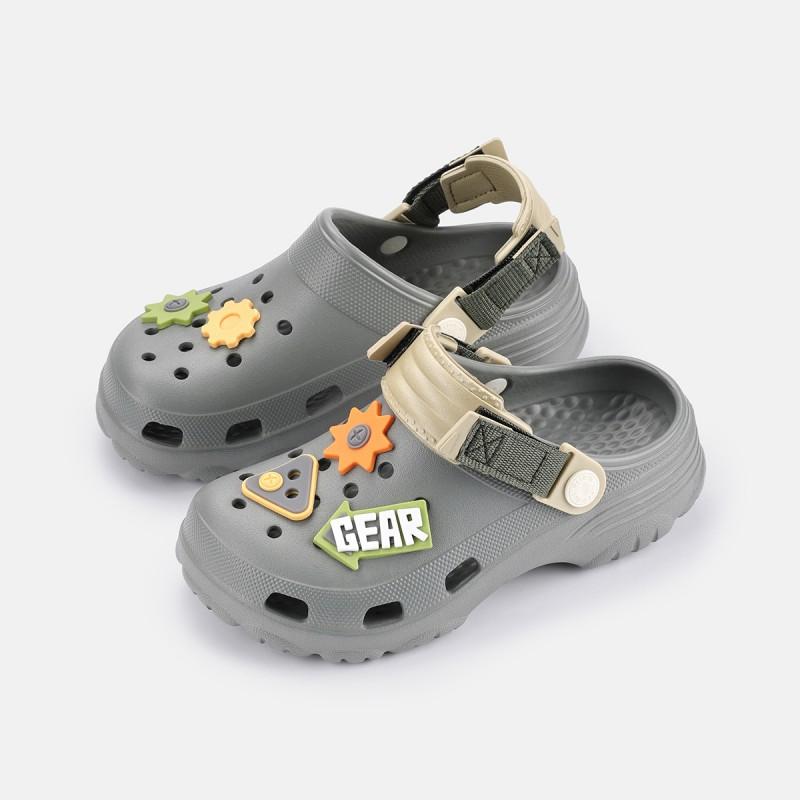 Kids Open-Toe Sandals Boys Girls Soft Sole Non-Slip Beach Slides Outdoor Casual Footwear