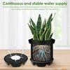 4Pcs Flower Pot Base 2.8L Capacity Self Watering Plant Saucer with Mesh Holes Plant Water Catcher Drip Tray Garden Accessories