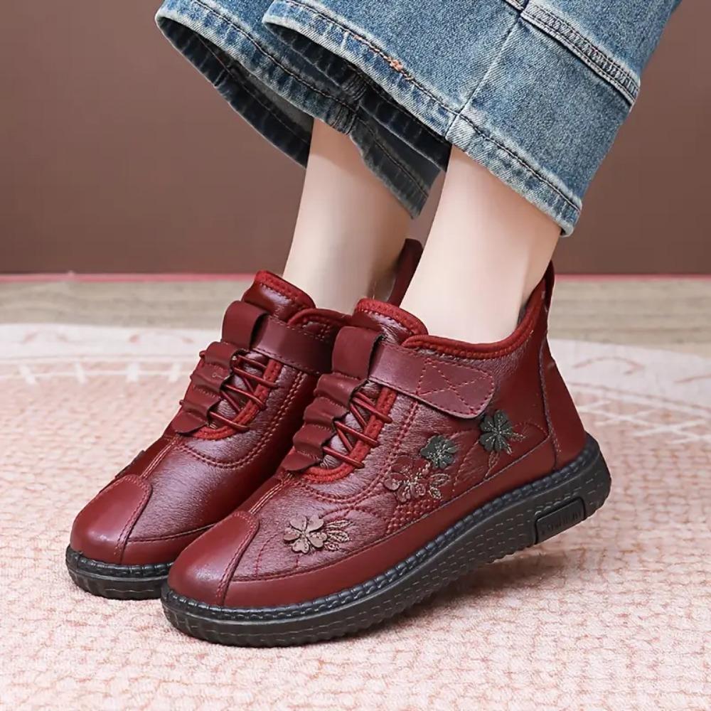 Хлопковые ботинки Женские зимние теплые женские туфли Легкие зимние хлопковые туфли Женские плоские мягкие хлопковые туфли Женская обувь