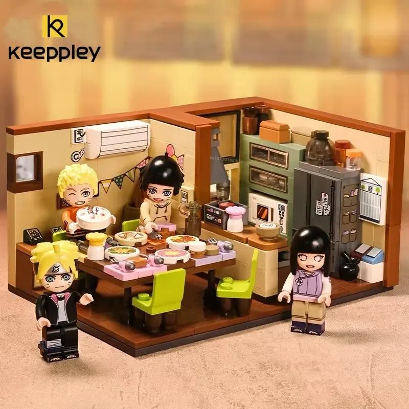 Keeppley Naruto Anime Surrounding Construction Blocks Himawari Uzumaki's Birth Date Assembly Model Children's Toy Birth Date Present