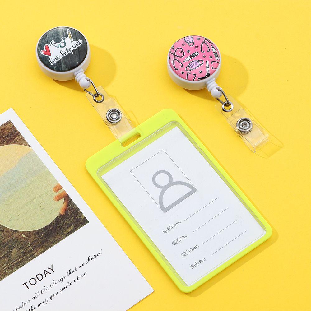 Gifts Work Name Tag Cute Nurses Swivel Clip Retractable Badge Reel Holder for Nurse ID Name