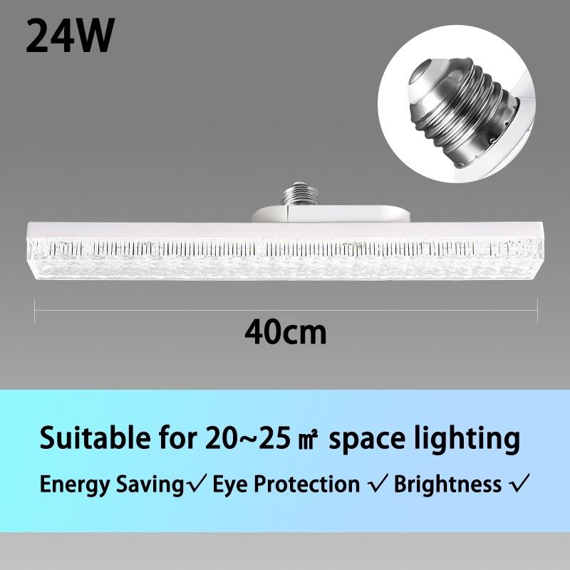 2 шт. Светодиодная лента Лампа Супер Яркая E27 18 Вт/24 Вт Патрон Потолочное освещение 6500K AC85-265V Дневной свет Люстра Освещение спальни Инструменты