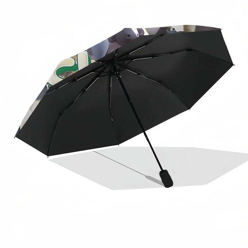 1 шт. Автоматический складной зонт Барашек Шон, Портативная складная конструкция, Повседневный уличный аксессуар L1127126