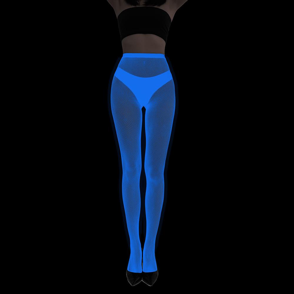 Колготки из сетчатого кружева Blue Light Luminous - сексуальные чулки с татуировкой в европейском и американском стиле