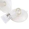 2 Pcs Clear Plastic Wall Suction Cup Clips Clamps Strong Sucker Clip Clamp