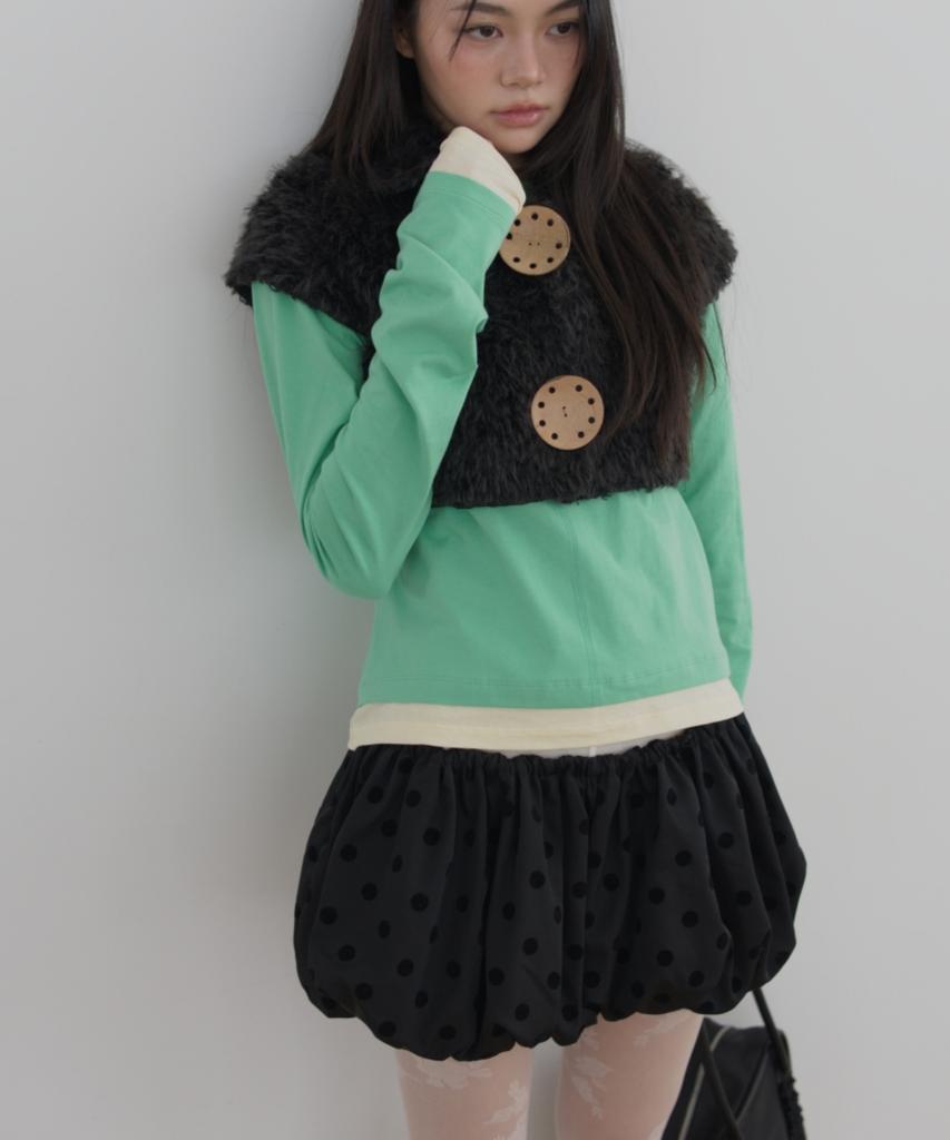 SEASEE Layered Long Sleeve T-Shirt, Green