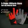 1 шт., бильярдные перчатки, противоскользящие, поглощающие пот, дышащие, для мужчин и женщин, левая рука, кий для снукера, спортивные перчатки с 5 пальцами, аксессуары для бильярда