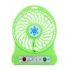 Portable Rechargeable LED Light Fan  Cooler  Desk USB 18650 Battery Fan