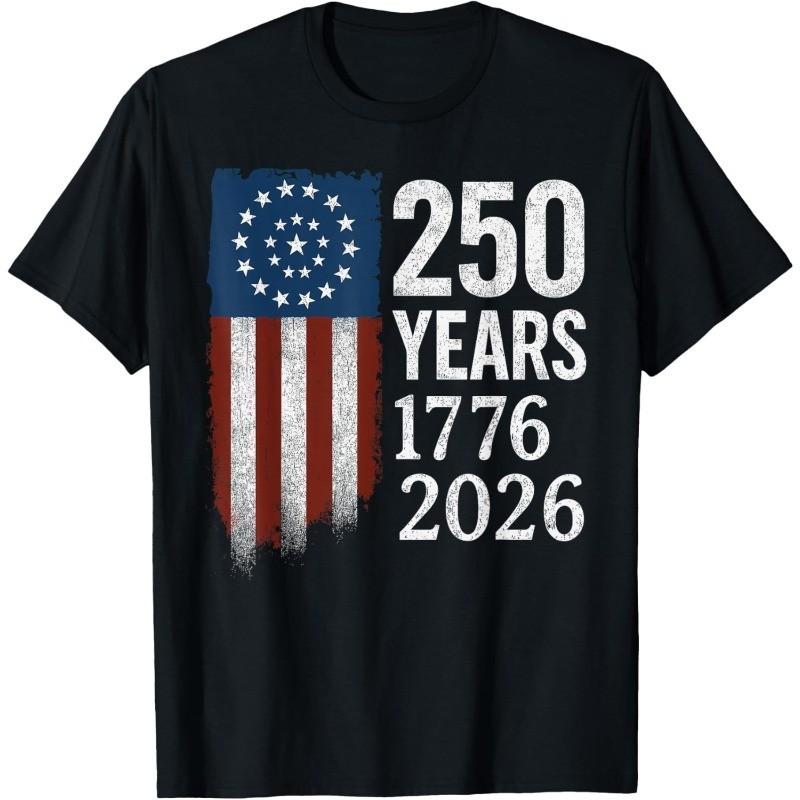 250 Years Anniversary American Flag Patriotic T-Shirt