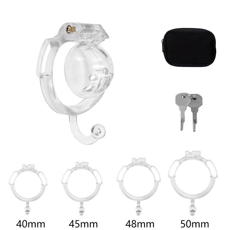Male Chastity Cage with Pot Lid Design Anti-Infidelity Escape Prevention SM Penis Restraint Urethral Device Adult Product Sextoy
