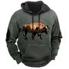 Толстовки для мужчин Y2k Golf Camping Casual cowboy Long Sleeve Autumn Fashion Hooded 3D Printed Loose Oversize