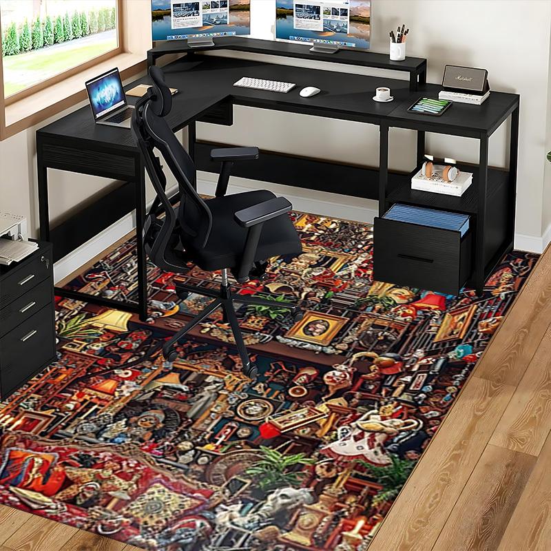 1pc Clown Party Chair Mat - Festive Gift for Office Chairs, Non-Slip Carpet for Home Decor, Suitable for All Seasons and Rooms.P034