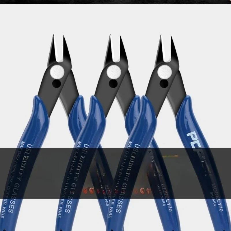 Бокорезы из углеродистой стали, плоскогубцы с заостренными губками, маленькие кусачки для проволоки, плоскогубцы с носиком для DIY, ручной работы