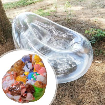 Чехол для кресла-мешка для хранения мягких игрушек, водонепроницаемый прозрачный ПВХ, очень большой, диван для хранения плюшевых игрушек для детей, диван для организации кукол для детской спальни