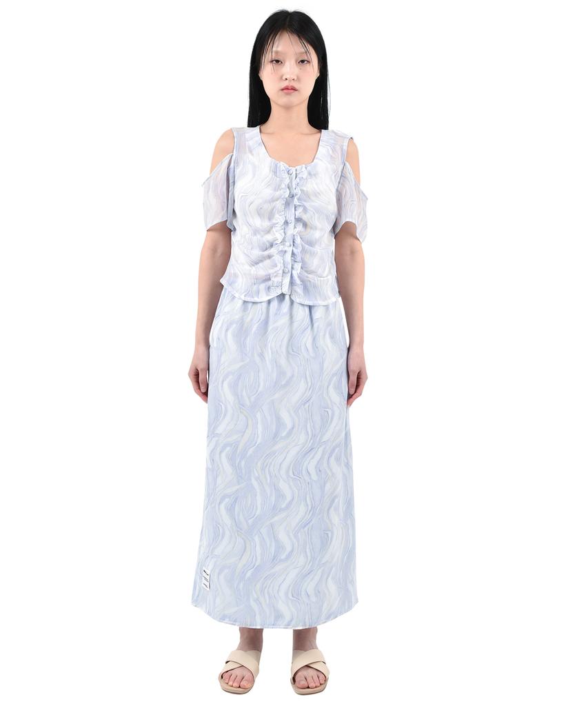 Catharsis Chiffon Long Skirt L/B_Free