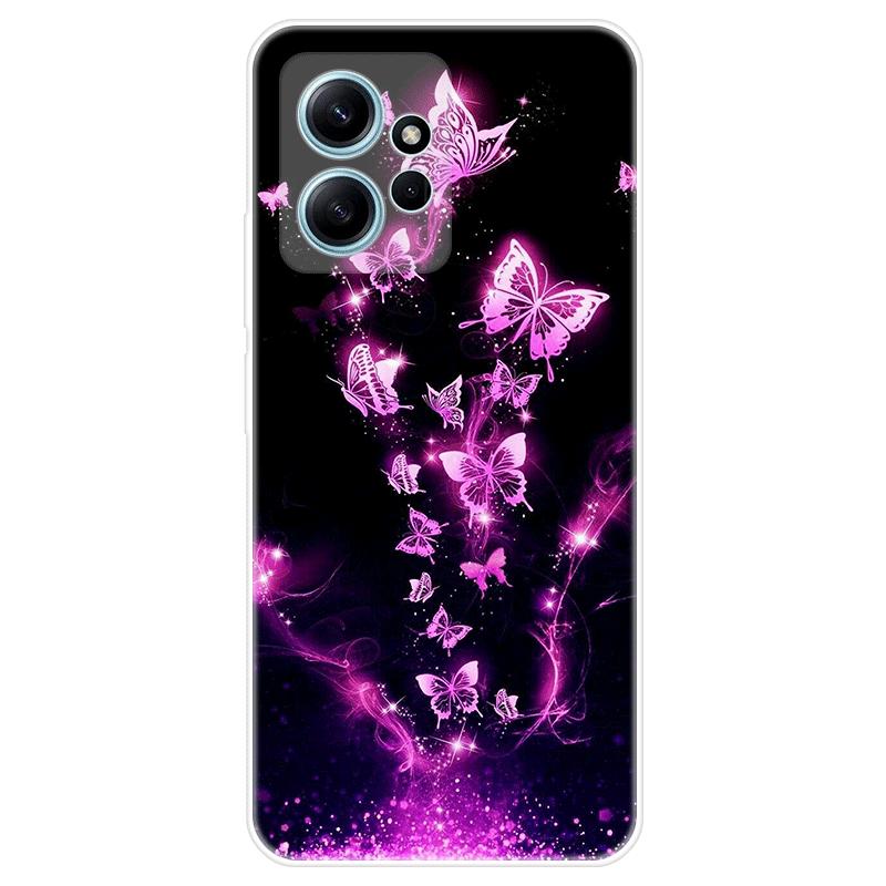 Для Xiaomi Redmi Note 12 Note12 4G чехол Мягкая силиконовая задняя крышка Мультяшный чехол для телефона Разнообразие