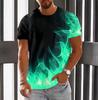 Мужская 3D-печатная футболка с графикой, для улицы, с коротким рукавом, с круглым вырезом, топ, пуловер, уличная одежда