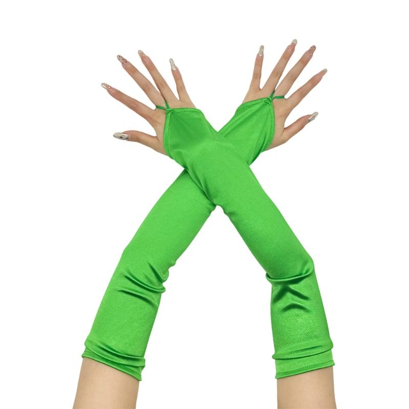 Вечерние атласные перчатки для ужина, выпускные перчатки, длинные перчатки для оперных женщин, дамский тематический выпускной костюм