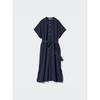 Uniqlo Платье Relax из льняной смеси с коротким рукавом D