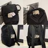 manukori A4 Large Capacity Lightweight and Popular Nylon Backpack for Casual Perfect for and Travel Women's Backpack, Use, Commuting, School, (Black)