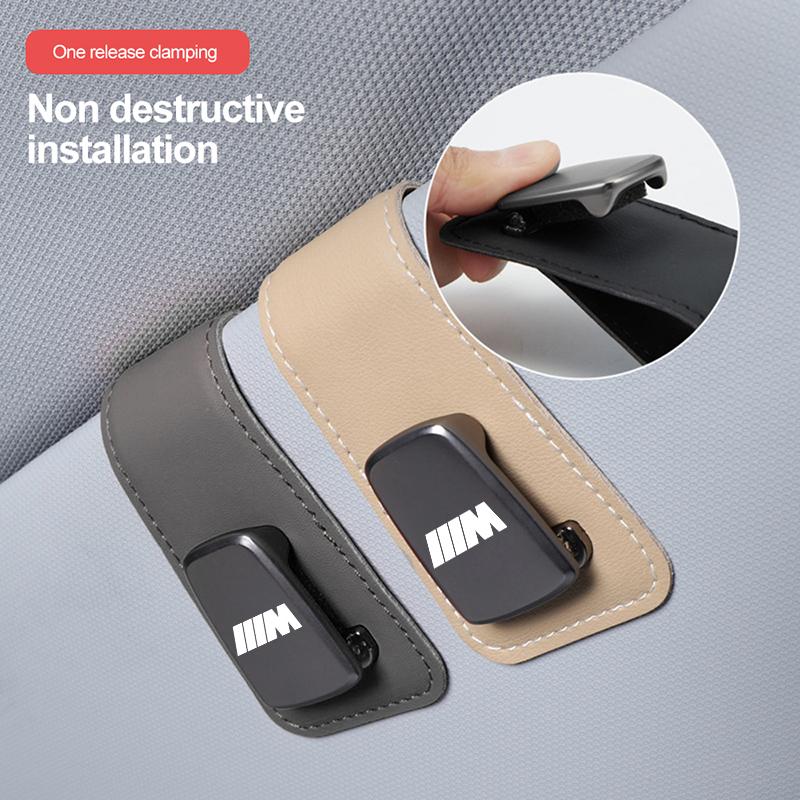 Car Sunshade Storage Bracket Auto Interior Glasses Clip For BMW X3 X4 X5 E61 E62 E93 GT G30 G20 G05 G11 E48 Series i3 i4 G07 G06 OL8
