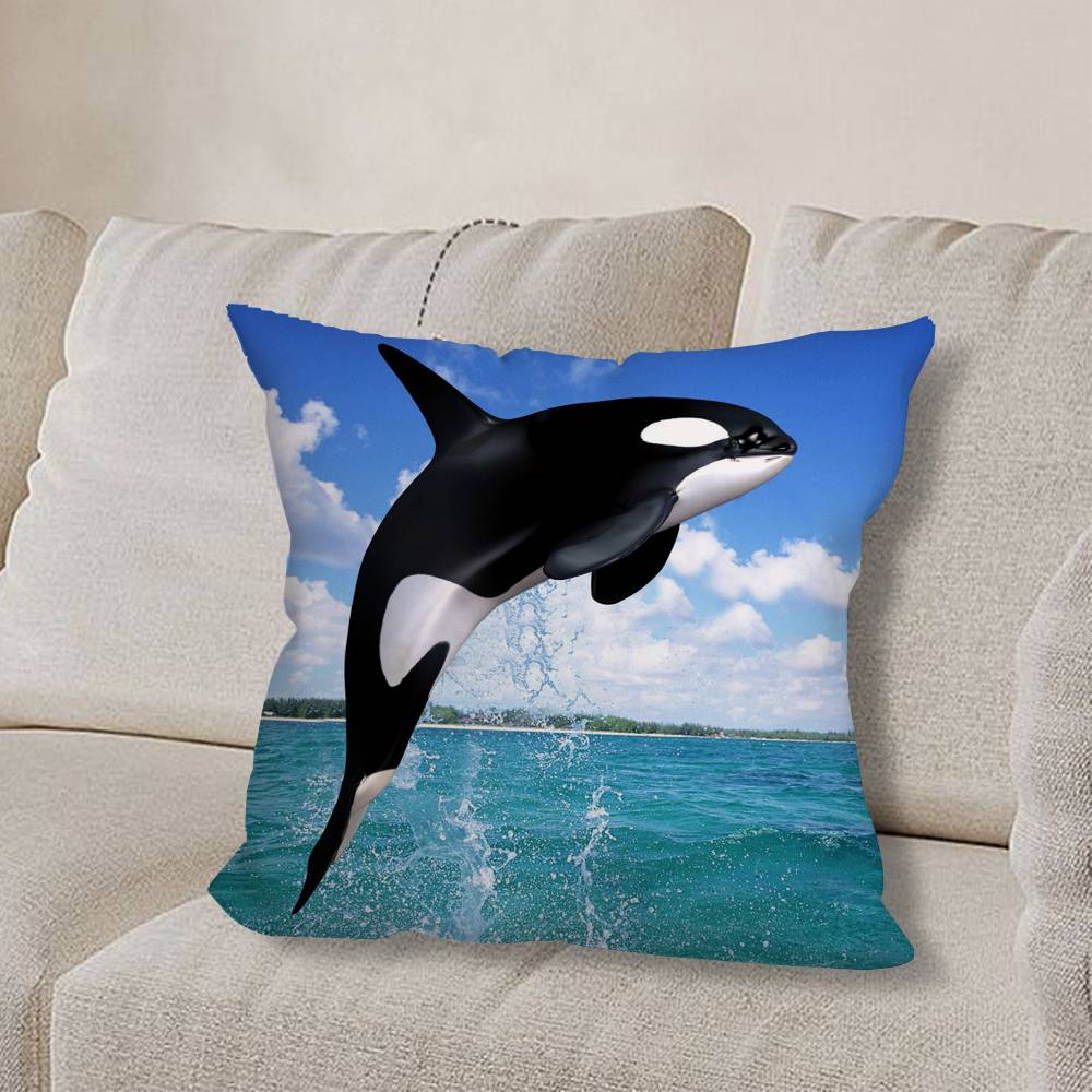 Чехол для подушки O-Orca Killer W-WhaleS Диван Гостиная Спальня Изголовье Спинка Подушка Квадратная Подушка Время для сна