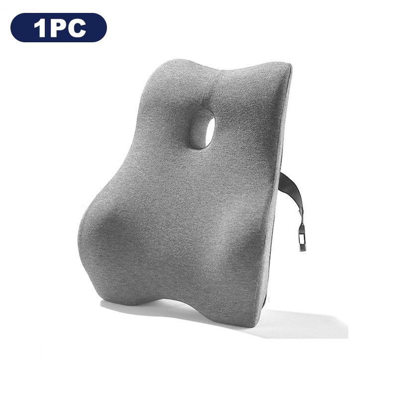 Office Waist Pillow Ergonomic Lumbar Support Memory Cotton 4D Curved Waist Pad Car Waist Rest Office Waist Pillow Ergonomic Lumb