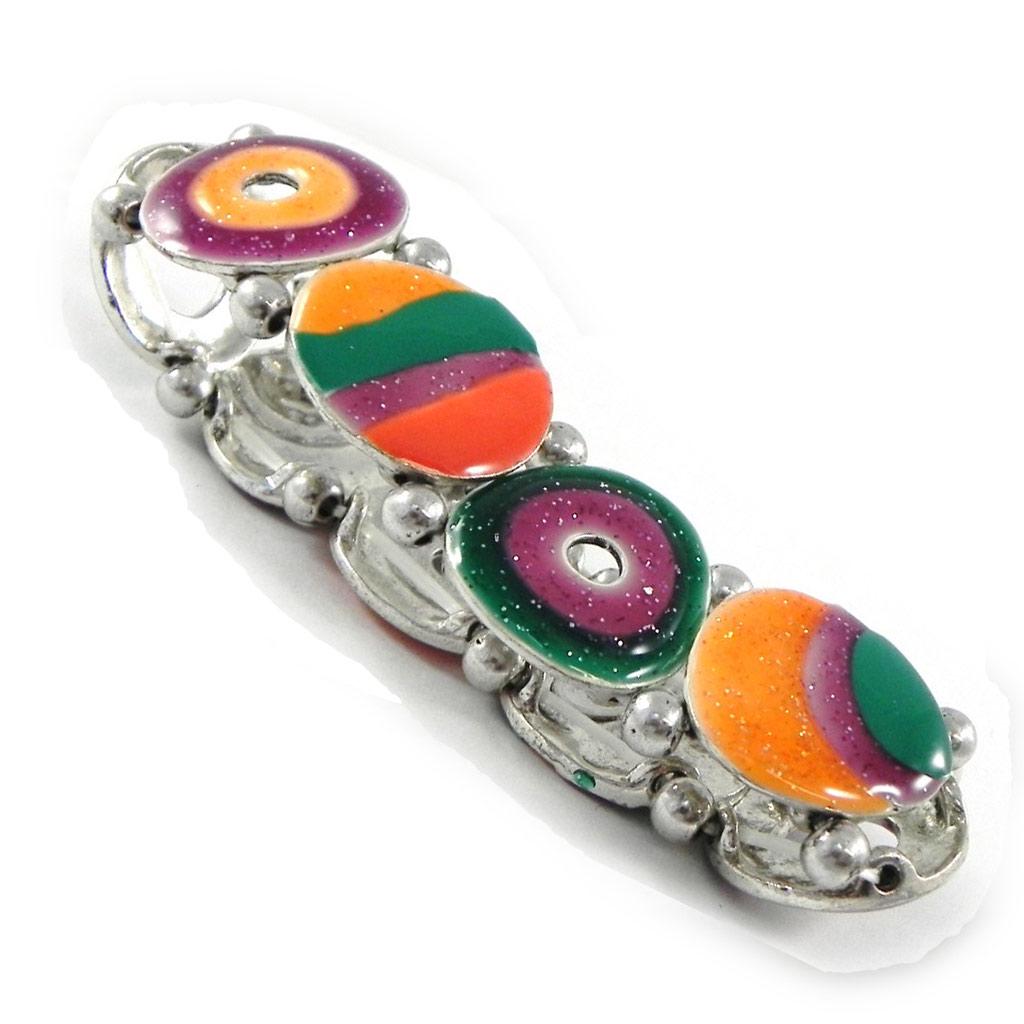 NOA [H8889] - Дизайнерский браслет «Раскраска» зелено-оранжевый