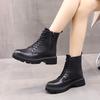 Martin Boots Women's Shoes British Style 2025 New Versatile Platform Non-slip Autumn and Winter Velvet Short Boots Ins Tide