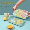 Household Food-Grade Ice Ball Maker - Round Plastic Ice Cube Molds and Storage Tray