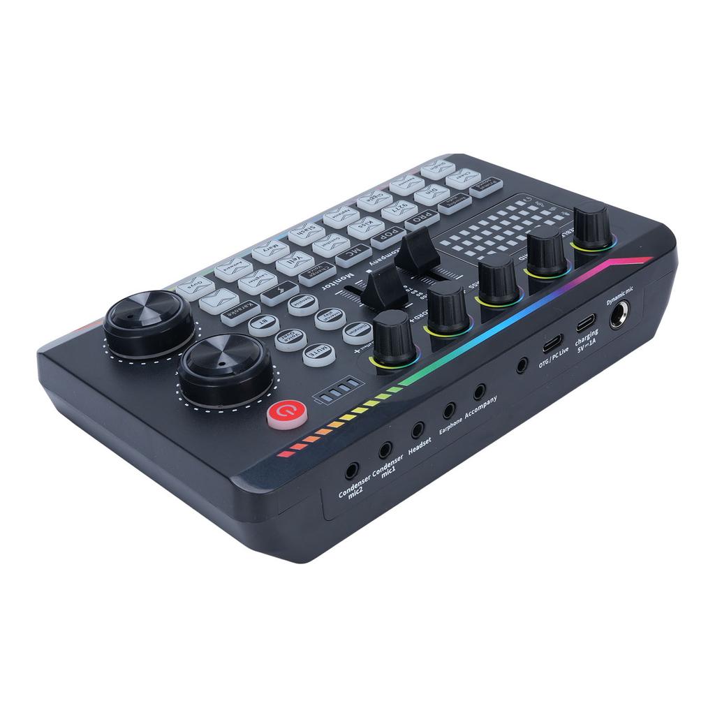 Звуковая карта Live Sound Mixer Board с эффектами DJ Mixer Voice Changer со звуковыми эффектами для