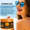 Natural Tanning Accelerator Cream Gel 150ml Intensive Tanning Gel for Sunbeds Outdoor Non-Grease Sun Repair Creamy for All Skin Types