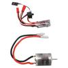 RC Brushed Motor ESC Combo Stainless Steel High Torsion Low Noise 31T Motor and 30A ESC with JST