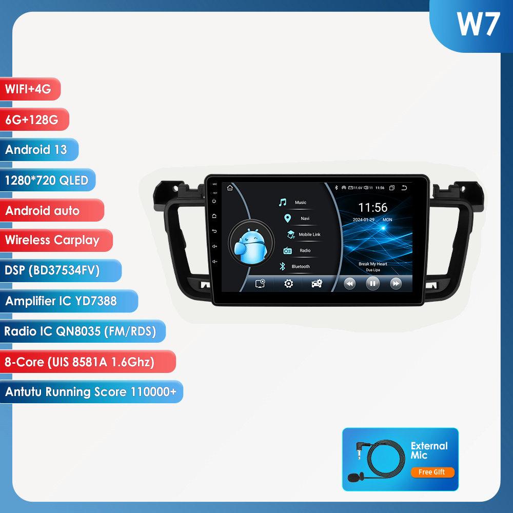Hizpo 2din Android Автомагнитола для Peugeot 508 508SW 2011 - 2018 Автомобильный Радио Мультимедиа Видео Плеер GPS Навигатор Головное Устройство Carplay 4G RDS DSP интеллектуальный DVR