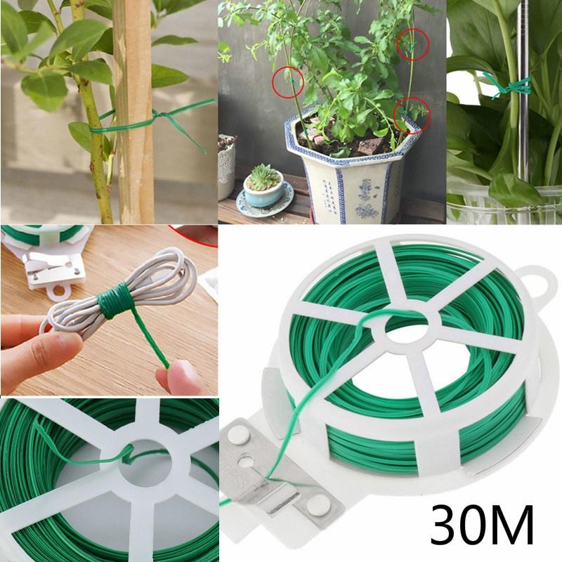 New Roll Wire Twist Ties Green Garden Cable Gardening Climbers Slicer Reusable Cable for Home