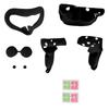 5 In 1 Silicone Cover Set for Quest 2 Includes Face Cover Controller Grip Cover VR Shell Cover Dust