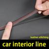 Автомобильные молдинги, отделка из искусственной кожи, оплетка, декоративная линия, полоска для двери, наклейка на приборную панель, салон автомобиля, полосы «сделай сам», универсальные