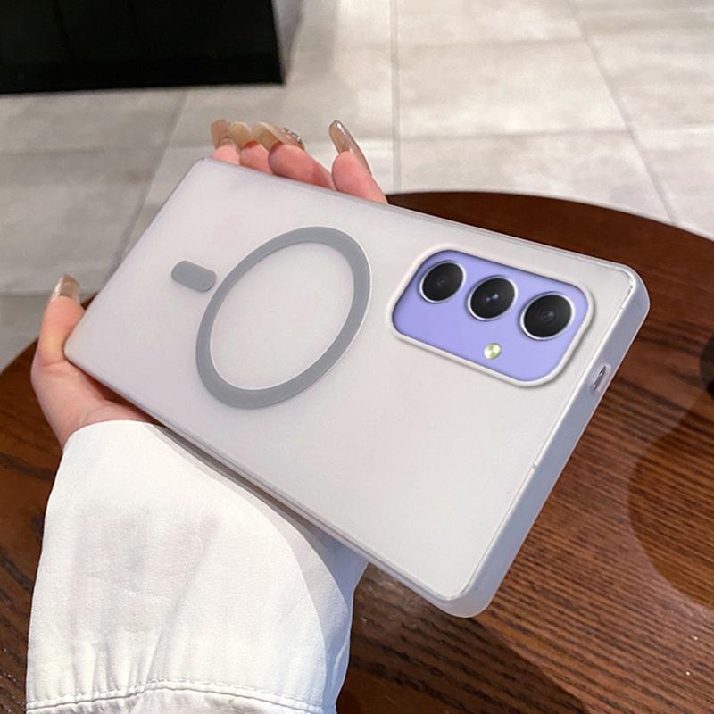 For Samsung Galaxy A55 5G Magnetic Case Frosted PC Phone Cover