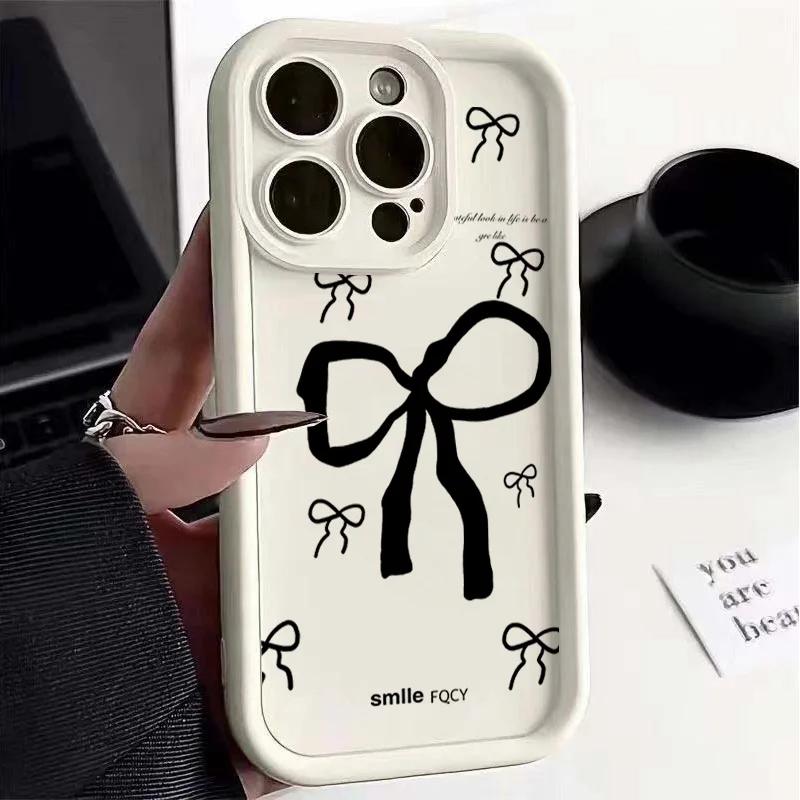 Чехол для Xiaomi POCO X7 X6 Pro X5 M7 M6 F5 F7 Mi 15 Ultra 14T Pro 14 13T 12 13 11 Lite 5G NE 12T Любовь Бантик Силиконовый Чехол