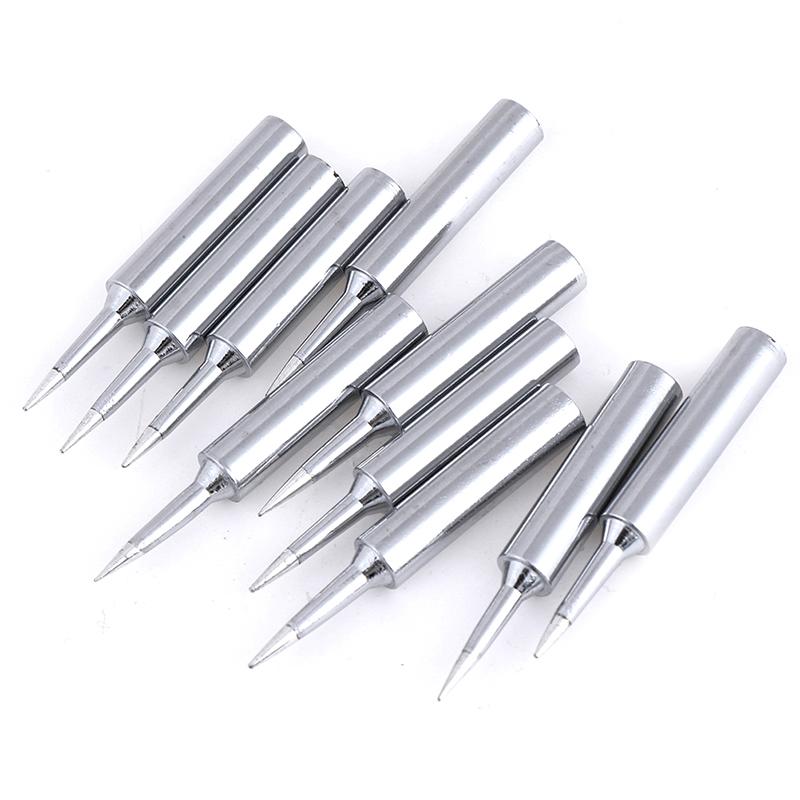10 шт. 900M-TI паяльные наконечники, острый сменный инструмент для паяльной головки