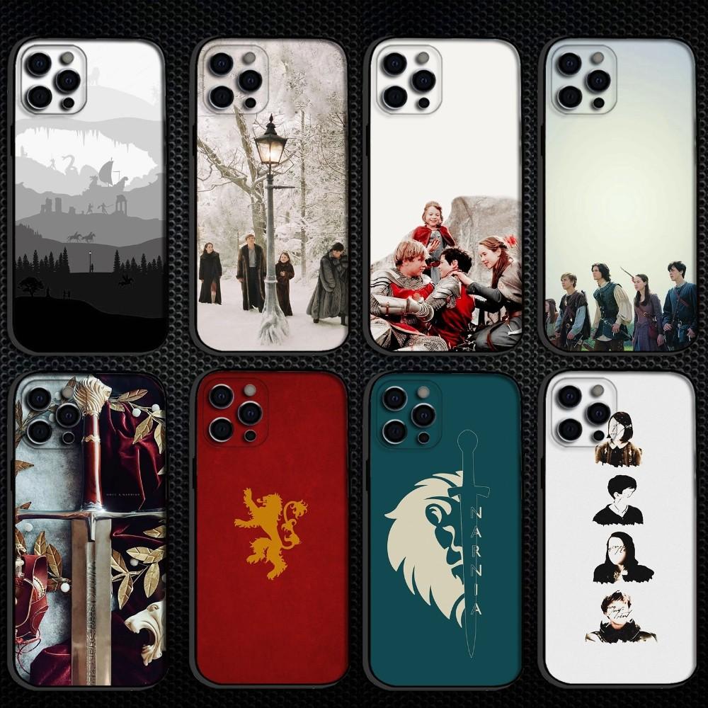 Чехол для телефона «Хроники Нарнии» для iPhone 16, 15, 14, 13, 12, 11 Plus, Pro Max, Мягкий силиконовый черный чехол