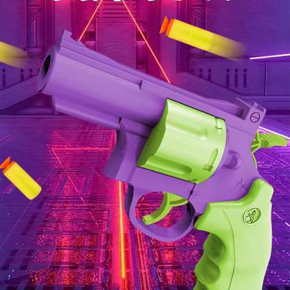 ZP5 Revolver Pistol Launcher Shooting Games Gifts For Kids Boys Safe Toy Gun