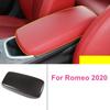 Для салона автомобиля Romeo 2020, чехол на подлокотник из углеродного волокна