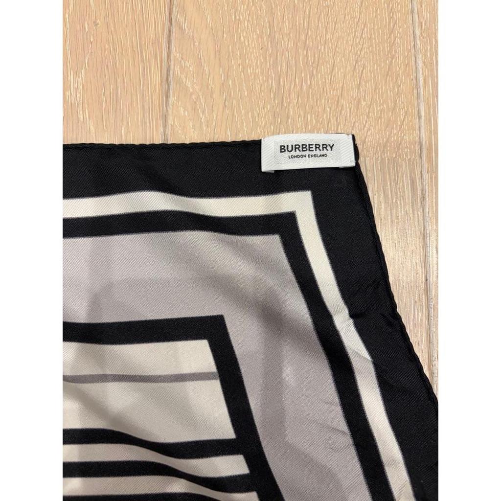Б/у Шарф BURBERRY Монохромный Дизайн с Панелями