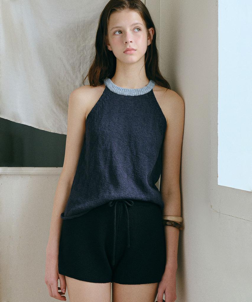 ANDNEEDS Fetta Halter Sleeveless (Navy)