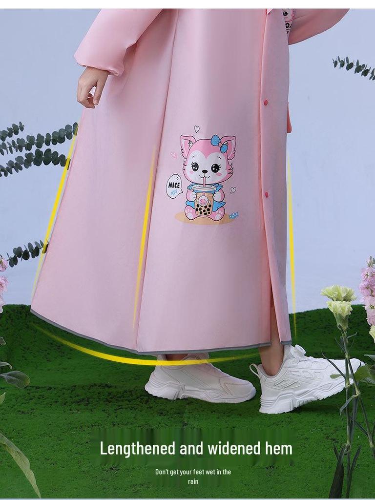 Детский полноразмерный водонепроницаемый велосипедный дождевик с чехлом для рюкзака, возраст 5-12 лет