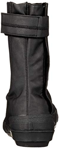 Мужские защитные ботинки таби Soukaido Twin Hooves TH-302F с подноском и ластовицей, синтетическая кожа, молния, черные, размер 27 см