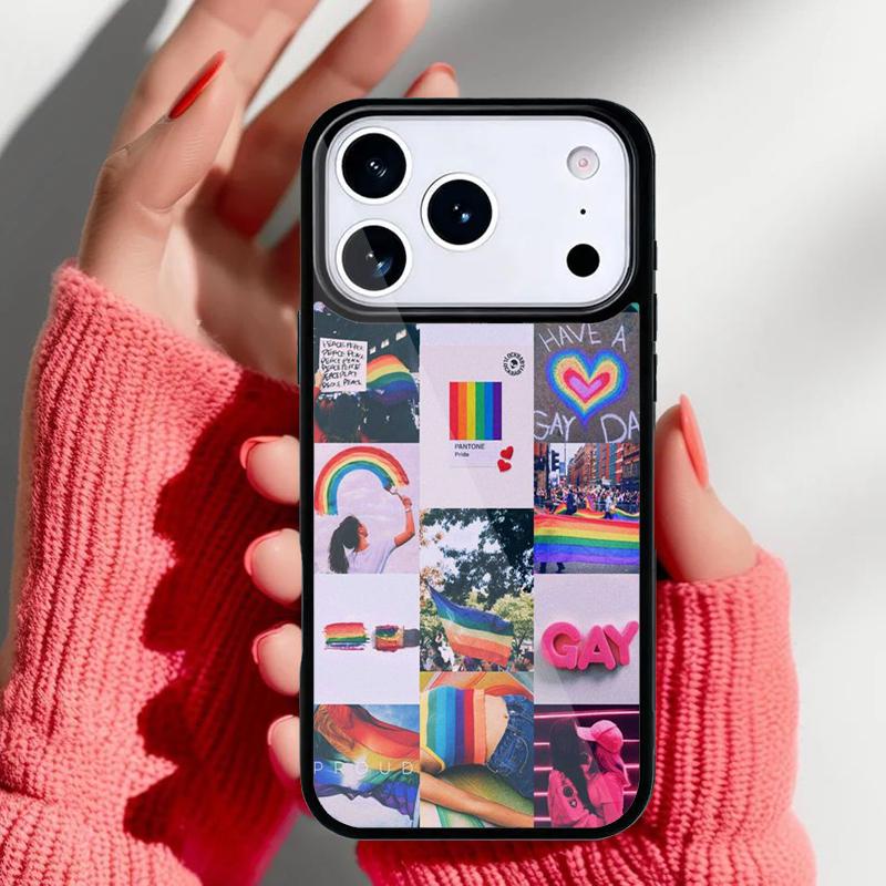 Чехол-бампер Pride Радужный для iPhone 17 Air 16e 15 14 13 Pro Max Задняя крышка для 12 11 Pro Coque
