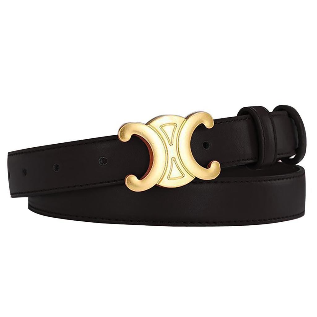 Женский ремень, модный ремень с полой пряжкой, кожаный ремень для джинсов, повседневные брюки